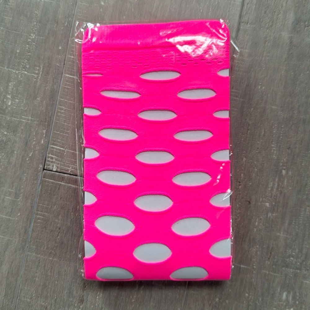 New Hot Pink Big Pothole Design Leggings Tights One Size